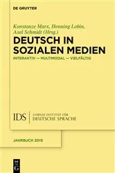 Book cover of Deutsch in Sozialen Medien by Konstanze Marx