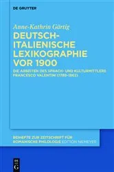 Book cover of Deutsch-italienische Lexikographie vor 1900 by Unknown