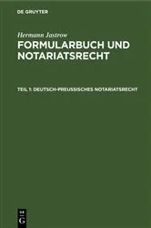 Book cover of Deutsch-Preußisches Notariatsrecht (14th ed.) by Hermann Jastrow