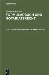 Book cover of Deutsch-preußisches Notariatsrecht (15th ed.) by Unknown