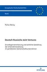 Book cover of Deutsch-Russische Joint Ventures by Polina Wenig