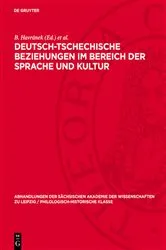 Book cover of Deutsch-tschechische Beziehungen im Bereich der Sprache und Kultur by B. Havránek