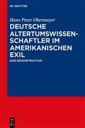 Book cover of Deutsche Altertumswissenschaftler im amerikanischen Exil by Hans Peter Obermayer