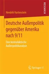 Book cover of Deutsche Außenpolitik gegenüber Amerika nach 9/11 by Hendrik Hartenstein