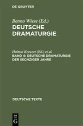 Book cover of Deutsche Dramaturgie der Sechziger Jahre by Helmut Kreuzer