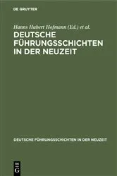 Book cover of Deutsche Führungsschichten in der Neuzeit by Hanns Hubert Hofmann