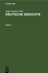Book cover of Deutsche Gedichte. Band 2 by Edgar Hederer