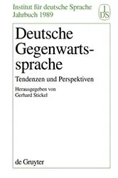 Book cover of Deutsche Gegenwartssprache by Gerhard Stickel