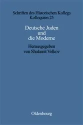 Book cover of Deutsche Juden und die Moderne by Shulamit Volkov