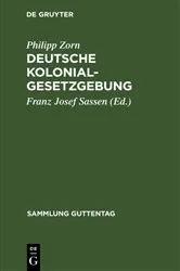 Book cover of Deutsche Kolonialgesetzgebung (2nd ed.) by Unknown