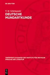 Book cover of Deutsche Mundartkunde by V. M. Schirmunski