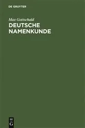 Book cover of Deutsche Namenkunde (6th ed.) by Unknown