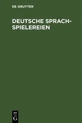 Book cover of Deutsche Sprachspielereien (2nd ed.) by Hans Weis