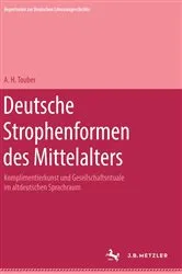 Book cover of Deutsche Strophenformen des Mittelalters by A. H. Touber