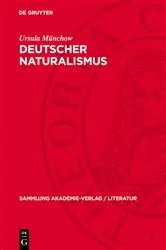 Book cover of Deutscher Naturalismus by Ursula Münchow