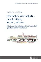 Book cover of Deutscher Wortschatz – beschreiben, lernen, lehren by Ina Karg