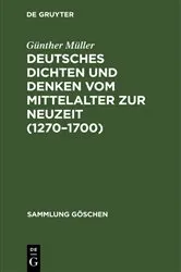 Book cover of Deutsches Dichten und Denken vom Mittelalter zur Neuzeit (1270–1700) (2nd ed.) by Unknown