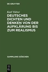 Book cover of Deutsches Dichten und Denken von der Aufklärung bis zum Realismus (3rd ed.) by Unknown