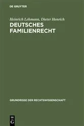 Book cover of Deutsches Familienrecht (4th ed.) by Unknown