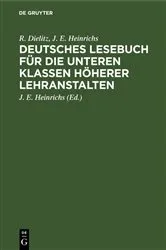Book cover of Deutsches Lesebuch für die unteren Klassen höherer Lehranstalten (5th ed.) by R. Dielitz