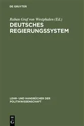 Book cover of Deutsches Regierungssystem by Raban Graf von Westphalen