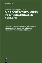 Book cover of Deutsches Reich, Oesterreich-Ungarn einschliesslich Bosnien und Herzegowina, Schweiz, Niederlande by Unknown