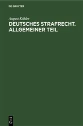 Book cover of Deutsches Strafrecht. Allgemeiner Teil by Unknown