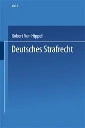 Book cover of Deutsches Strafrecht by Robert v. Hippel