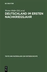 Book cover of Deutschland im ersten Nachkriegsjahr by Martin Rüther