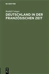Book cover of Deutschland in der französischen Zeit by Rudolf Usinger