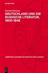 Book cover of Deutschland und die russische Literatur, 1800–1848 by Eberhard Reissner