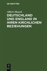 Book cover of Deutschland und England in ihren kirchlichen Beziehungen by Albert Hauck