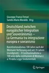 Book cover of Deutschland zwischen europäischer Integration und Souveränismus – La Germania tra integrazione europea e sovranismo by Unknown