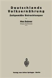 Book cover of Deutschlands Volksernährung by Max Rubner