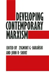 Book cover of Developing Contemporary Marxism by J. Short