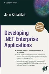 Book cover of Developing .NET Enterprise Applications by John Kanalakis