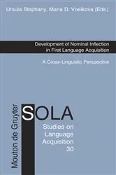 Book cover of Development of Nominal Inflection in First Language Acquisition by Ursula Stephany