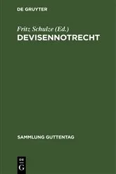Book cover of Devisennotrecht by Fritz Schulze
