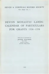 Book cover of Devon Monastic Lands by Joyce Youings
