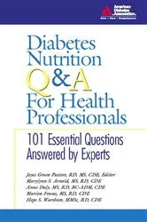 Book cover of Diabetes Nutrition Q&A for Health Professionals by Unknown
