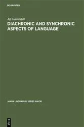 Book cover of Diachronic and Synchronic Aspects of Language by Alf Sommerfelt