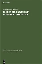 Book cover of Diachronic Studies in Romance Linguistics by Unknown