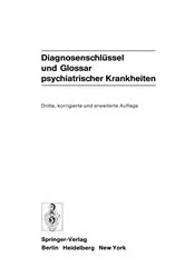 Book cover of Diagnosenschlüssel und Glossar psychiatrischer Krankheiten (3rd ed.) by Unknown