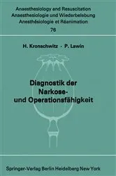 Book cover of Diagnostik der Narkose- und Operationsfähigkeit by H. Kronschwitz