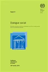 Book cover of Dialogue social by International Labour Office