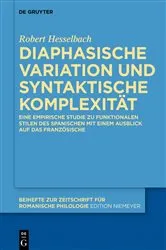 Book cover of Diaphasische Variation und syntaktische Komplexität by Robert Hesselbach