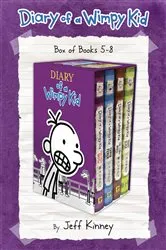 Book cover of Diary of a Wimpy Kid Box of Books 5-8 by Jeff Kinney