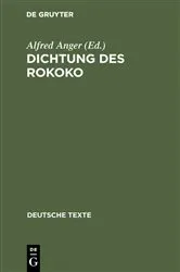 Book cover of Dichtung des Rokoko (2nd ed.) by Alfred Anger