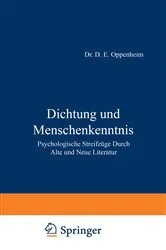 Book cover of Dichtung und Menschenkenntnis by NA Oppenheim