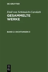 Book cover of Dichtungen II by Emil von Schönaich-Carolath